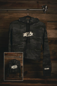 Thunderbolt crop hoodie